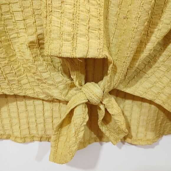 Chenault Textured Tie Front Oversized Top - Picture 6 of 8